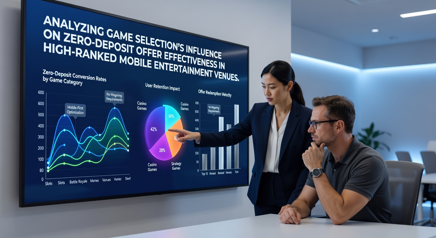 Mobile casino interface displaying various game categories and zero-deposit bonus indicators on a smartphone screen