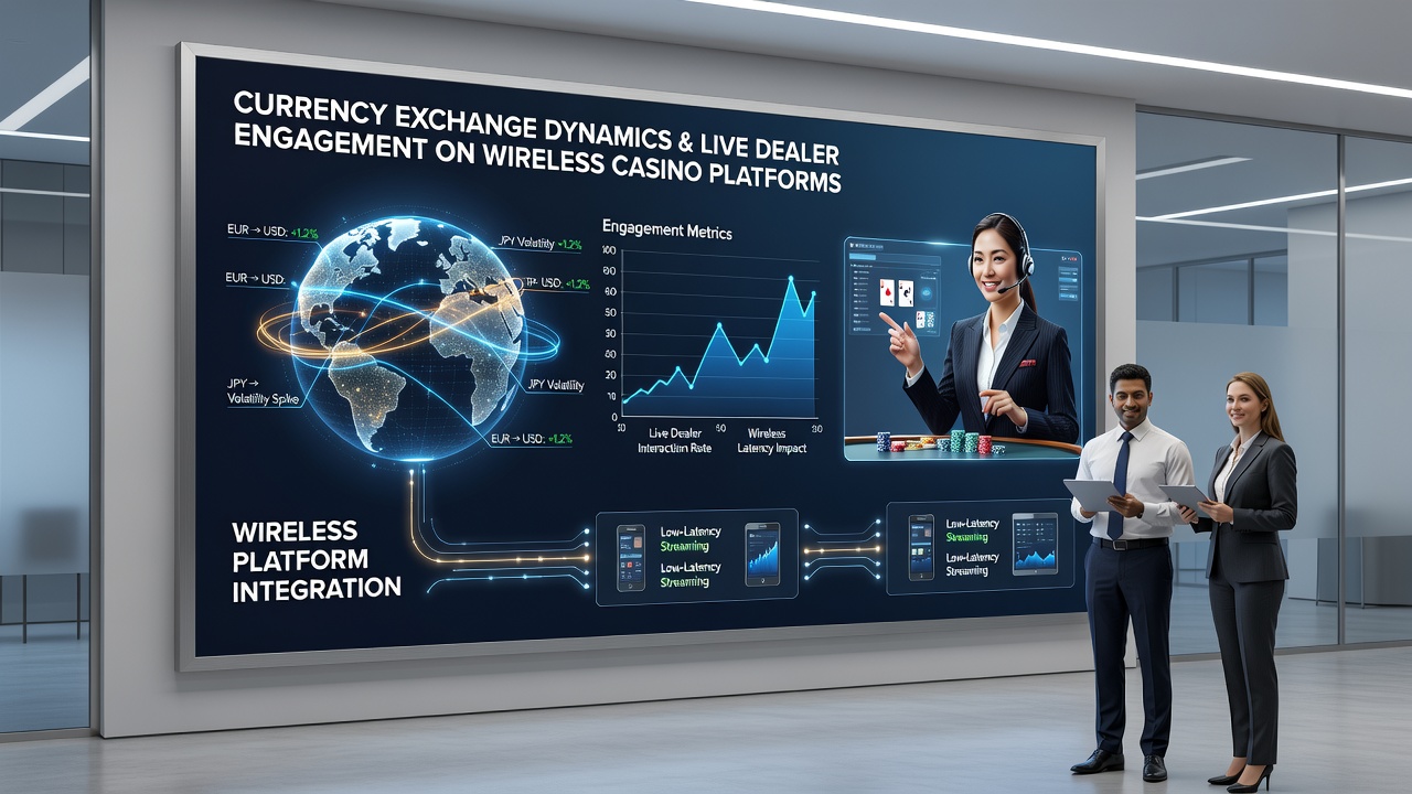 Mobile screen displaying live dealer blackjack with currency conversion options and real-time exchange rate indicators