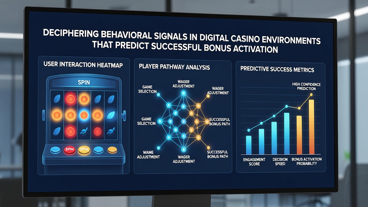Analytics dashboard displaying behavioral signals and bonus activation trends over time