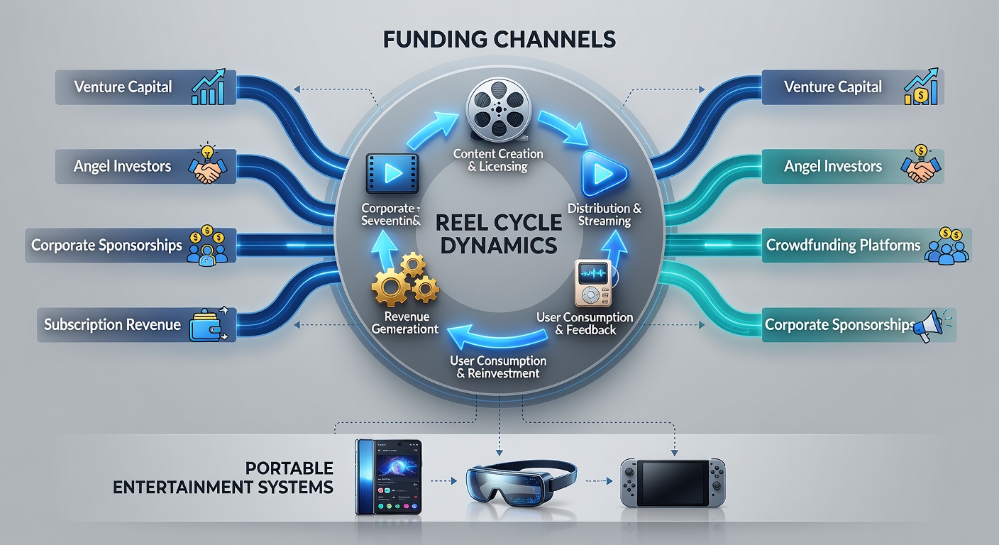 Close-up of mobile screen showing reel animations synced with payment confirmation notifications